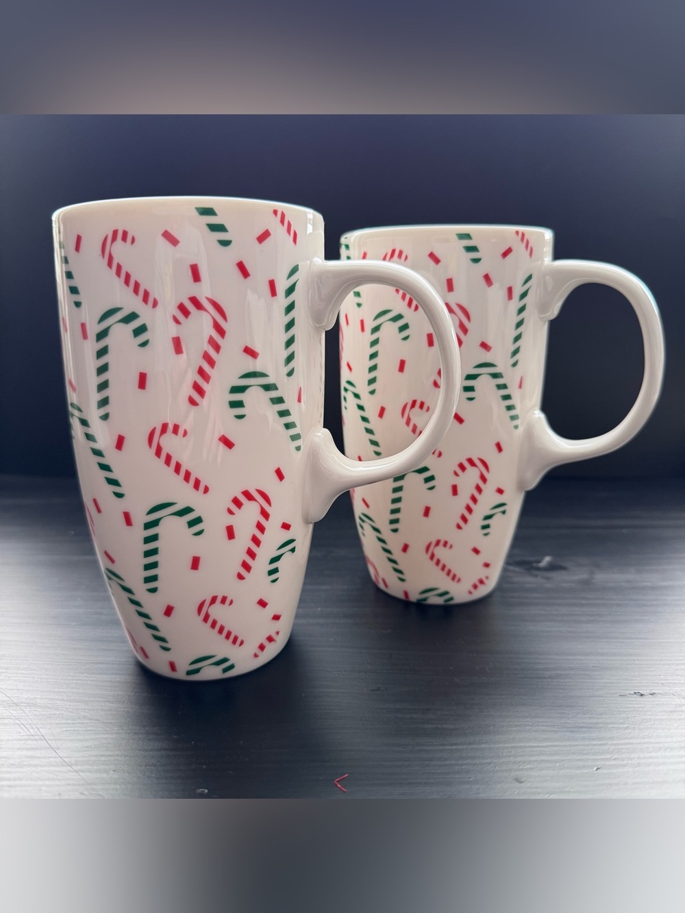 Set of 2 Large Festive Holiday Mugs